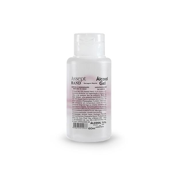 Álcool Gel 70% antisséptico 60ml